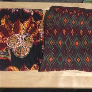 2- TC Lularoe leggings. Great condition!